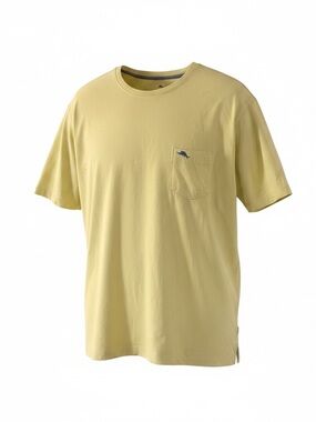 Tommy Bahama Men’s bright Yellow Short Sleeve Pocket Tee